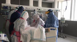 Inside Barcelona's hospital that has seven floors treating COVID-19 patients