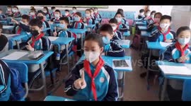 Chinese school creates non-contact eye exercises for students during coronavirus pandemic