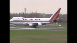 Kalitta Air Boeing 747 Returns Cruise Passengers to Birmingham Airport