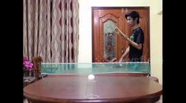 Newsflare Edit - Table Tennis No Look Shot
