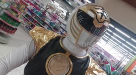 Morphenomenal! Filipino man wears Power Rangers outfit as PPE to visit supermarket
