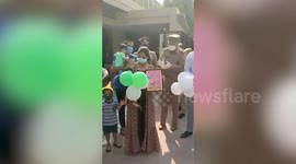 Cops surprise toddler with balloons and cake reacting to mothers tweet during COVID-19 lockdown in northern India