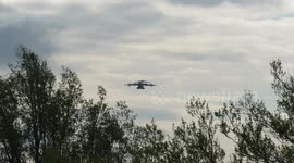 A400 doing training circuits at Leeds Bradford Airport