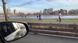 COVID-19 in Cambridge, MA: Memorial Drive Activity (Running, Playing, etc)