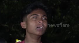 disobeying the rules during the pandemic covid-19, drunken crying boys were arrested by law enforcement