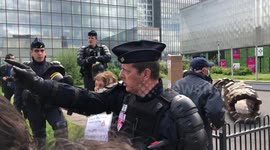 Protest in Paris surburb amid COVID-19 social distancing rules