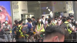 Anti-government protesters return to streets of Hong Kong as lockdown eases