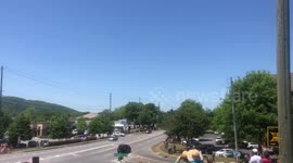 America Strong Blue Angels and Thunders Birds Over Kennestone Hospital in Marietta, GA