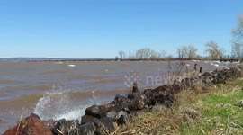 Cool whitecaps and gusty winds on Lake Superior