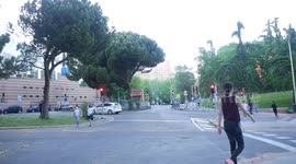 Madrid neighbours go out to the streets in the first day of lockdown lifting in Spain
