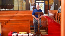 Empty mass due to the Corona virus lockdown in Pennsylvania