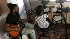 Father and Daughter Jam together