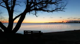 Beautiful views and sounds of a Lake Superior sunrise in Ashland!