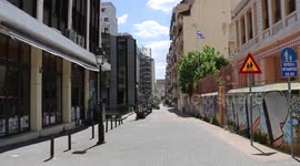 Empty streets in Thessaloniki as Greece prepares to ease lockdown