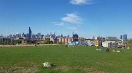 People are out to enjoy the warm weather as COVID-19 restrictions ease