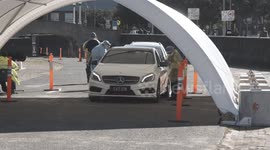 Australians seen queueing at Bondi Beach drive-through testing centre in Sydney