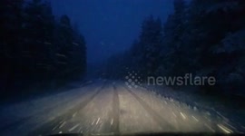 Newsflare Edit - Watch as May blizzards strike in northern Sweden  #3 of 3