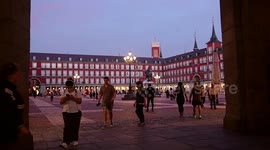 Residents of Madrid enjoy evening walk as lockdown in Spain eases