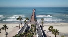 San Diego beaches deserted during COVID-19 lockdown