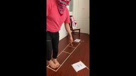 'The floor is lava!' LA woman surprises boyfriend with birthday obstacle course in lockdown