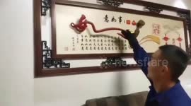 Chinese woman calls round firefighters after mistaking calligraphy character for a snake