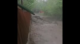 Powerful flood in Ukraine