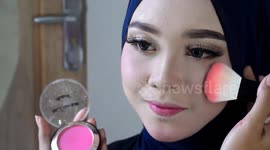 Studying makeup in Aceh, Indonesia