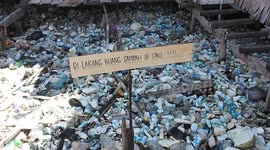 Waste builds up beside the residents of Indonesia's beautiful Riau Islands