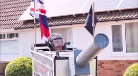 UK man, 75, turns mobility scooter into TANK for VE Day 75th anniversary