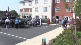 WWII Vet receives surprise tank visit during VE Day Anniversary Celebrations