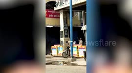 Drunk man climbs electric pole on seeing cops in southern India