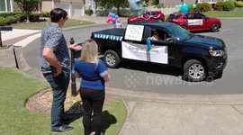 Pregnant wife surprised with baby shower car parade during COVID-19 lockdown in Georgia