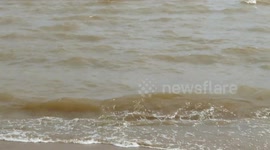 Awesome spiked ice cool sounds of the Lake Superior waves!