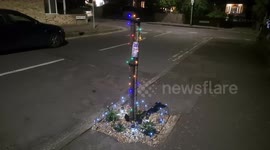 VE Day Celebrated In A Strange Way At Night