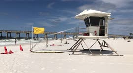 Attorney Daniel Uhlfelder visits Florida Beach as the Grim Reaper