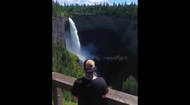 Waterfall from mountain