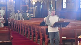 Empty Ukrainian Catholic Church due to Covid-19