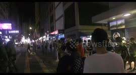 Riot police pepper spray Hong Kong's Mother's Day protesters