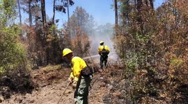 Firemen battle continuing drought conditions in Northwest Florida fires