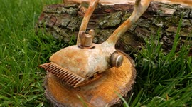Vintage hair clippers from 1960s restored to working condition