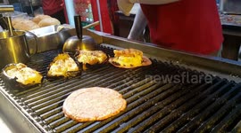Special Cheesy Burger - Malaysia street food -  video recipe