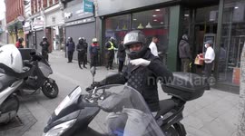 Queues as McDonald’s re-opens restaurants in London following lockdown easing