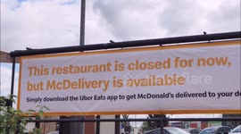 McDonald's reopens for McDelivery in Sittingbourne, Kent, UK