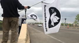 Peace Activists Practice Social Distancing to Protest Against US War and Sanctions on Venezuela and Iran in Minneapolis
