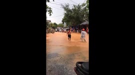 Vehicle movement in Vietnam hindered as flash floods strike