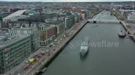 Irish ship departs Dublin after navy completes COVID-19 testing