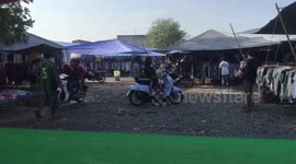 Loyal pet dog has learned how to wait on motorcycle for owner to return