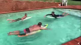 Surfing training during Coronavirus lockdown