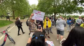 Anti-lockdown protesters gather in London's Hyde Park