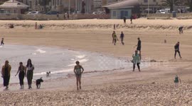 Brits hit the beach as lockdown measures eased